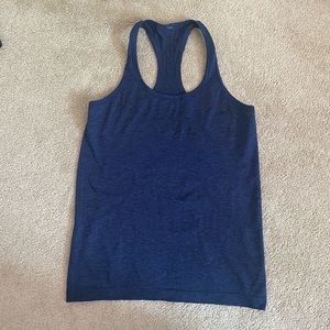 Navy blue lululemon Swiftly Tech Racerback Tank Top size 10
